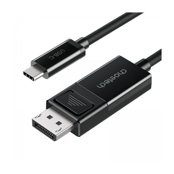 Кабель мультимедийный USB-C to DisplayPort 1.8m 8K 30Hz Choetech (XCP-1803-BK)