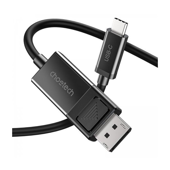 Кабель мультимедийный USB-C to DisplayPort 1.8m 8K 30Hz Choetech (XCP-1803-BK) изображение 2