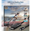 Кабель мультимедийный USB-C to DisplayPort 1.8m 8K 30Hz Choetech (XCP-1803-BK) изображение 4