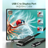 Кабель мультимедійний USB-C to DisplayPort 1.8m 8K 30Hz Choetech (XCP-1803-BK) зображення 5