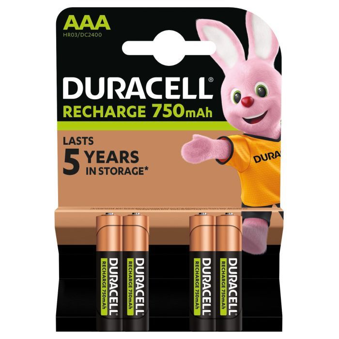 Аккумулятор Duracell AAA HR03 750mAh * 4 (5007331) изображение 2