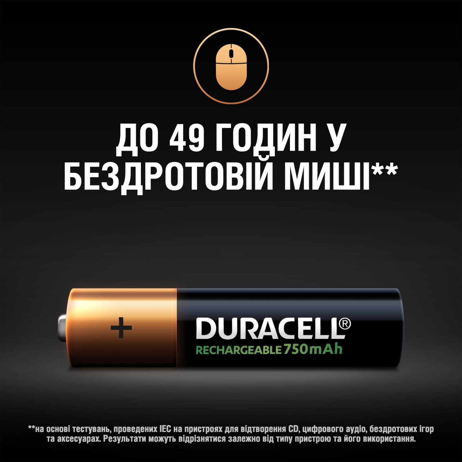 Акумулятор Duracell AAA HR03 750mAh * 4 (5007331) зображення 6