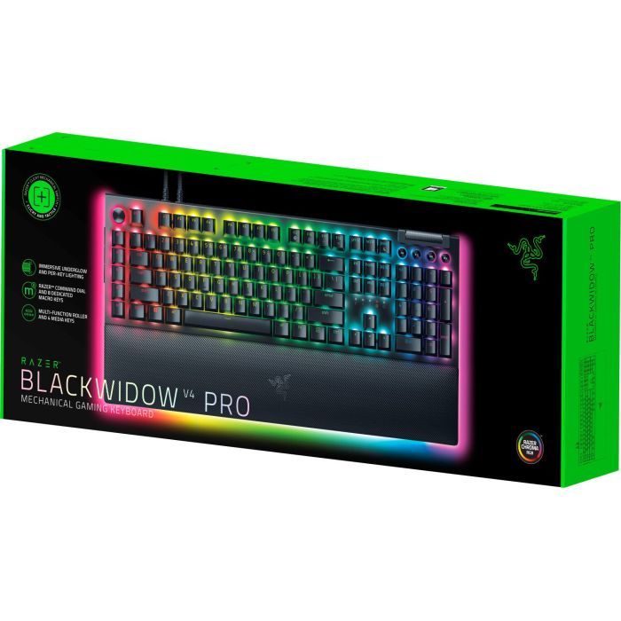 Клавиатура Razer BlackWidow V4 PRO Green Switch USB UA Black (RZ03-04680100-R3M1) изображение 6