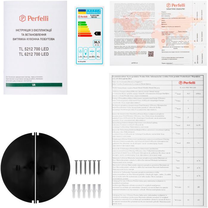 Витяжка кухонна Perfelli TL 6212 BL 700 LED зображення 11