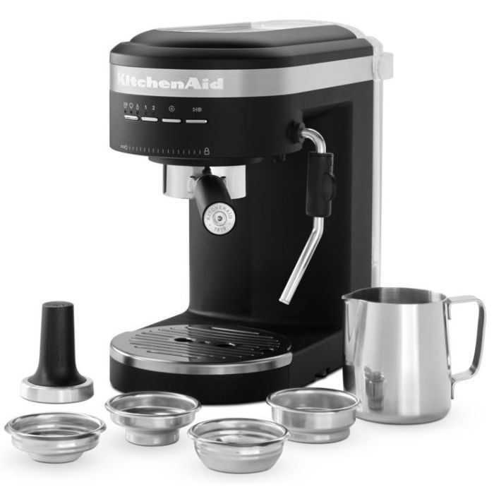 Ріжкова кавоварка еспресо KitchenAid 5KES6403EBM зображення 3