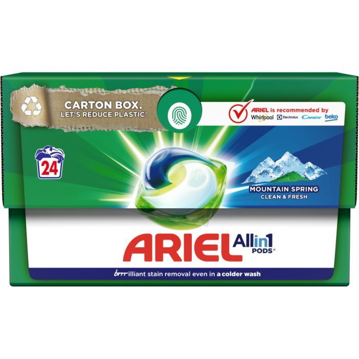 Капсулы для стирки Ariel Pods Все-в-1 Горный родник 44 шт. (8001090337108) изображение 2