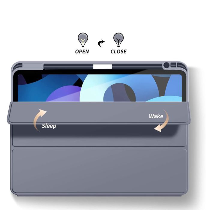 Чохол до планшета BeCover Tri Fold Soft TPU mount Apple Pencil Apple iPad Air 5 (2022) 10.9" Purple (708455) зображення 3
