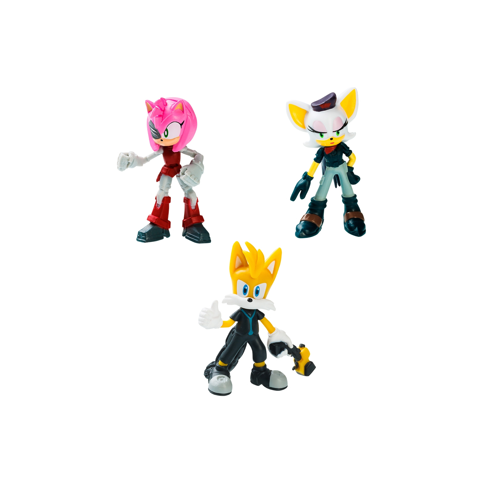 Фигурка Sonic Prime набор – Ребел Руж, Тейлз, Расти Роуз (SON2020C)