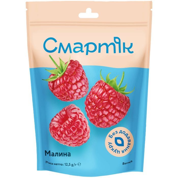 Сухофрукты Смартік Малина сублимированная целая 12.5 г (1600070)