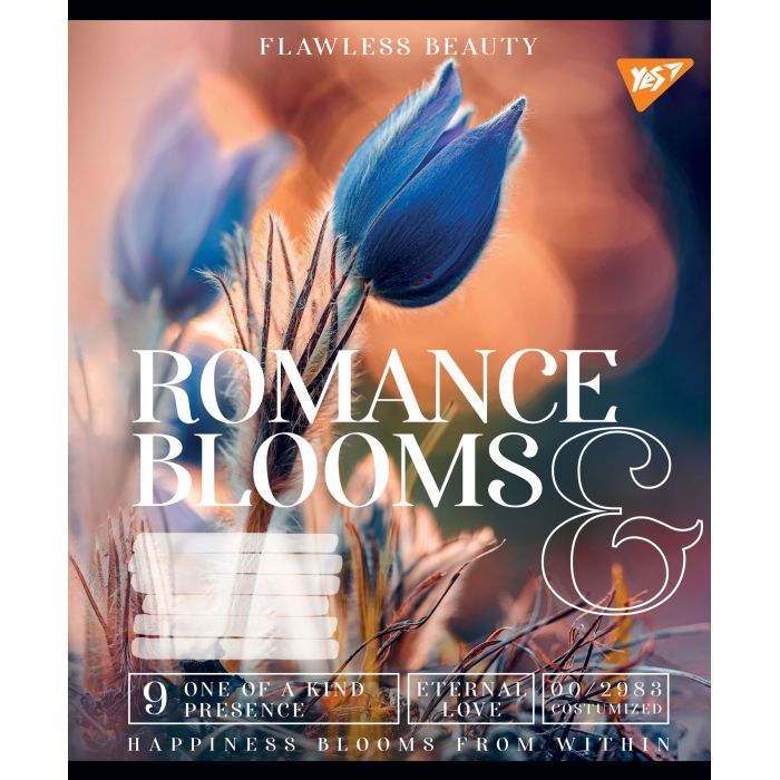 Зошит Yes А5 Romance blooms 96 аркушів, лінія (766509) зображення 2