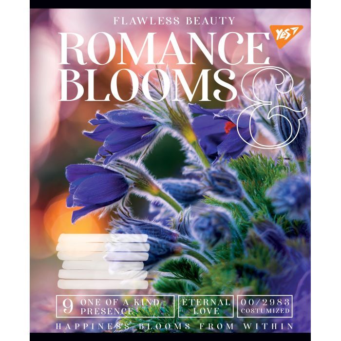 Зошит Yes А5 Romance blooms 96 аркушів, лінія (766509) зображення 5