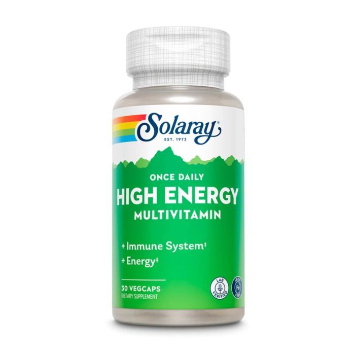 Витаминно-минеральный комплекс Solaray Мультивитамины, без железа, Once Daily High Energy Iron-Free, 30 вегет (SOR47304)