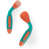 Набор детской посуды Baboo гибких ложек и вилок, персик, 6+ мес (10-036) изображение 2