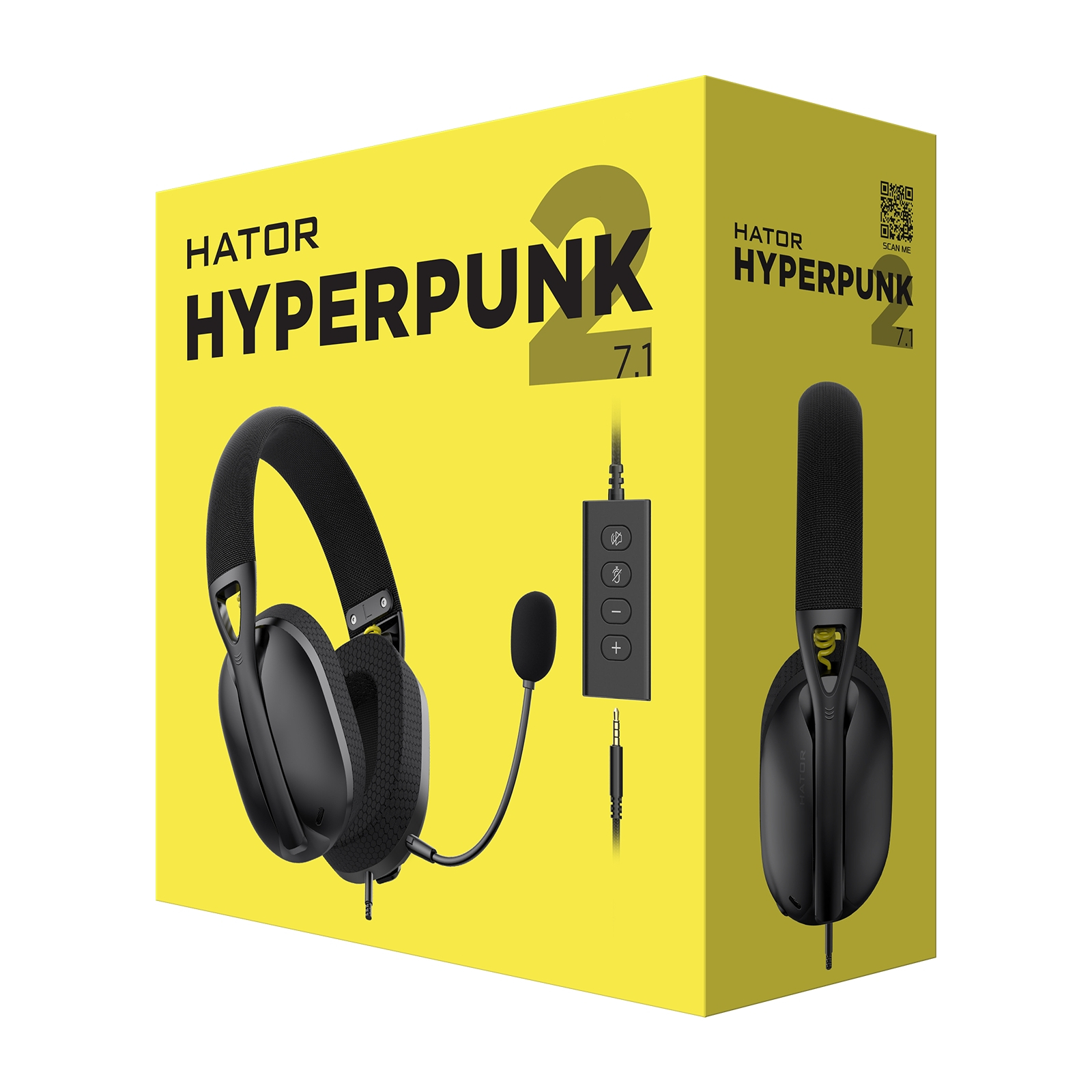 Навушники Hator Hyperpunk 2 USB 7.1 Black/White (HTA-846) зображення 6