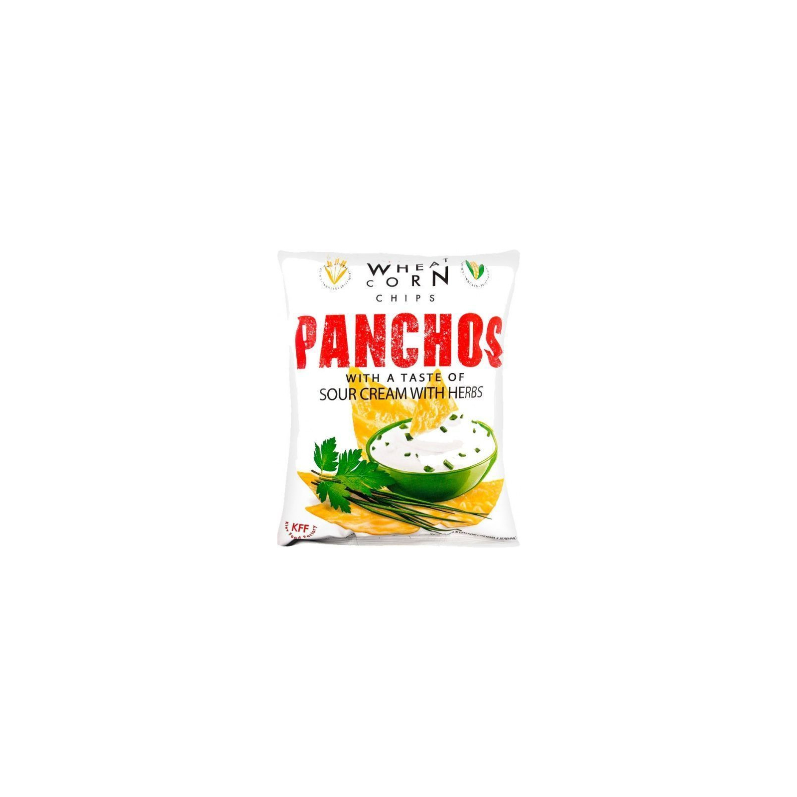 Чіпси Panchos зі смаком сметани та зелені 82 г (4820186190199)