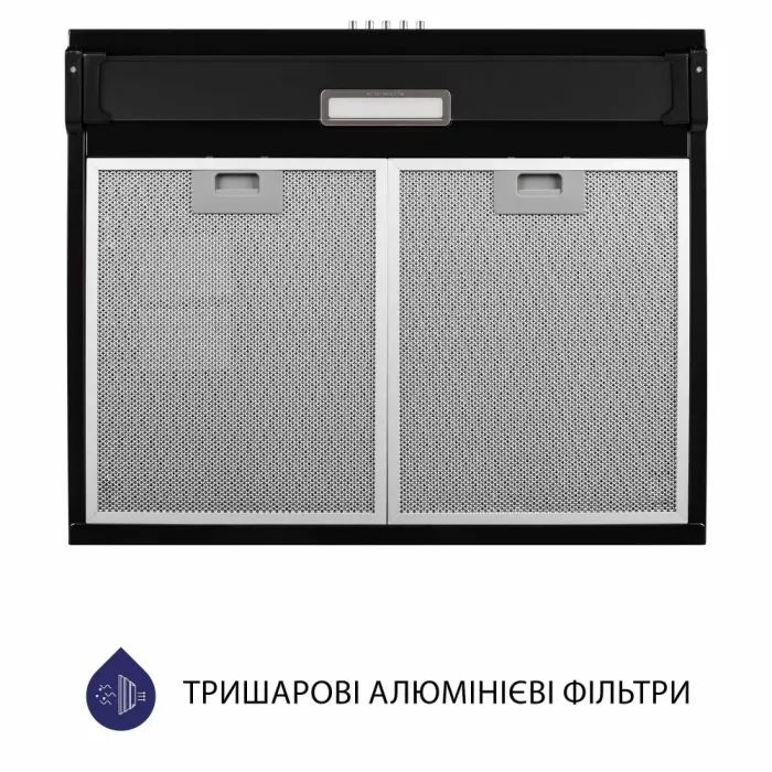 Витяжка кухонна Minola HPL 617 BL зображення 7