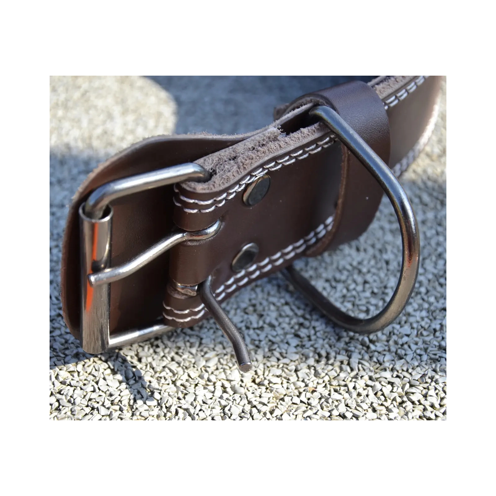 Атлетический пояс MadMax MFB-246 Full leather шкіряний Chocolate Brown XL (MFB-246_XL) изображение 9