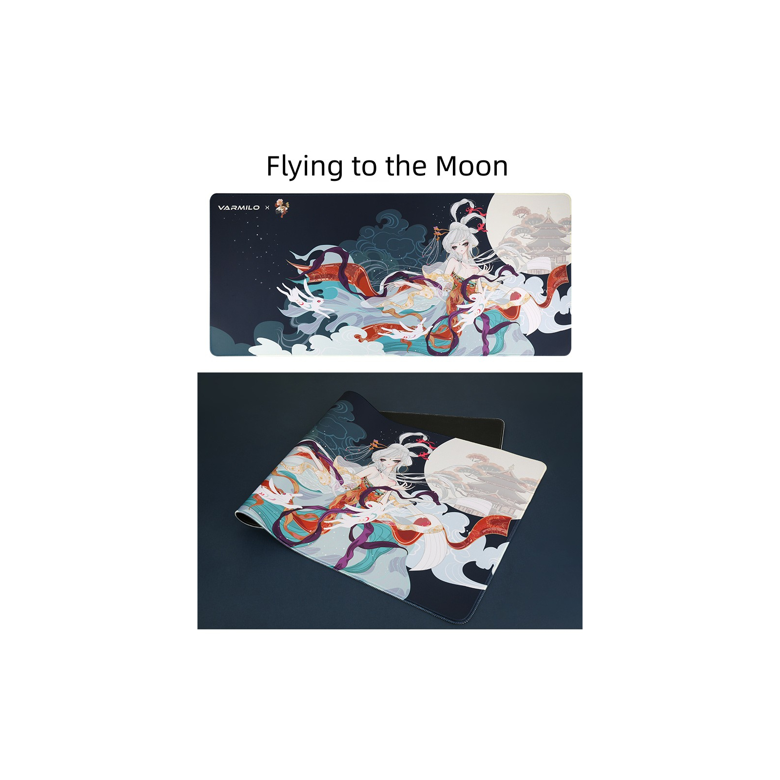 Килимок для мишки Varmilo Chang'e Flying to the Moon XL Black (ZDB052-01) зображення 2