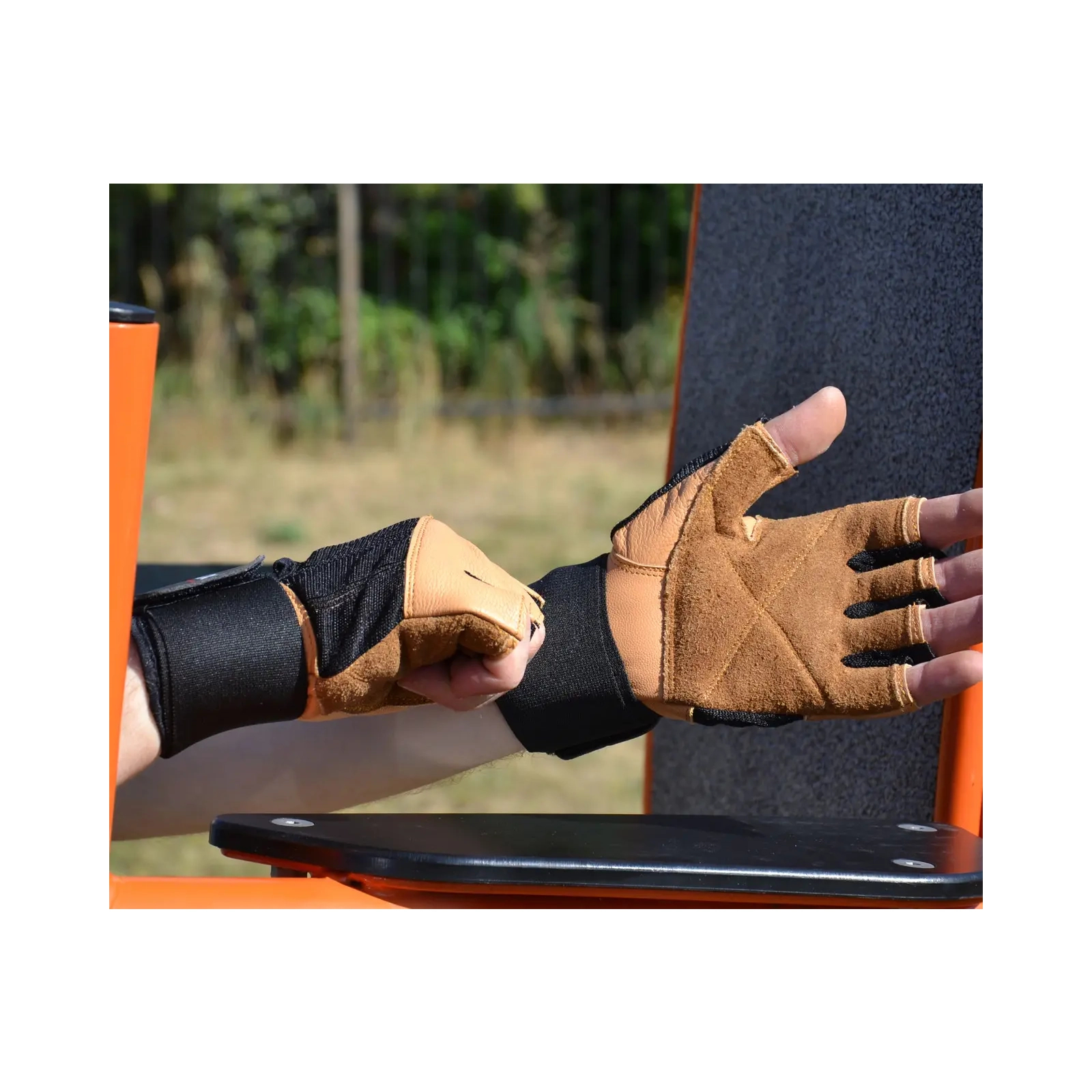 Перчатки для фитнеса MadMax MFG-269 Professional Brown L (MFG-269-Brown_L) изображение 7