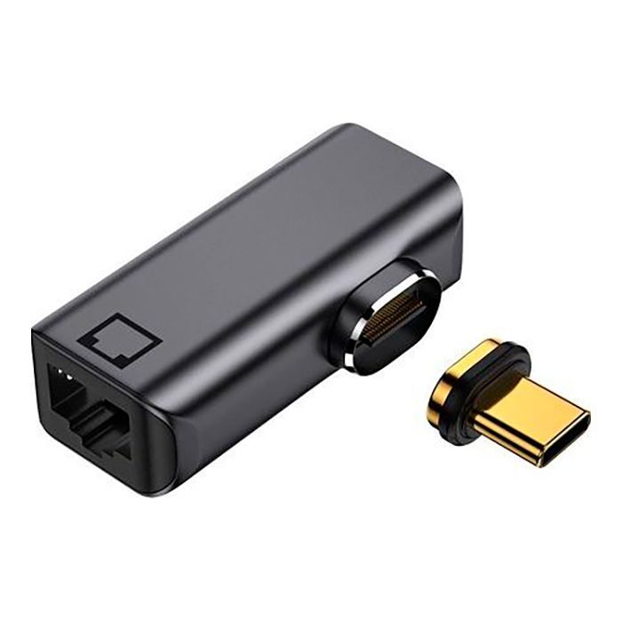 Перехідник USB-C to RJ-45 100/1000Mb PowerPlant (CA914296)