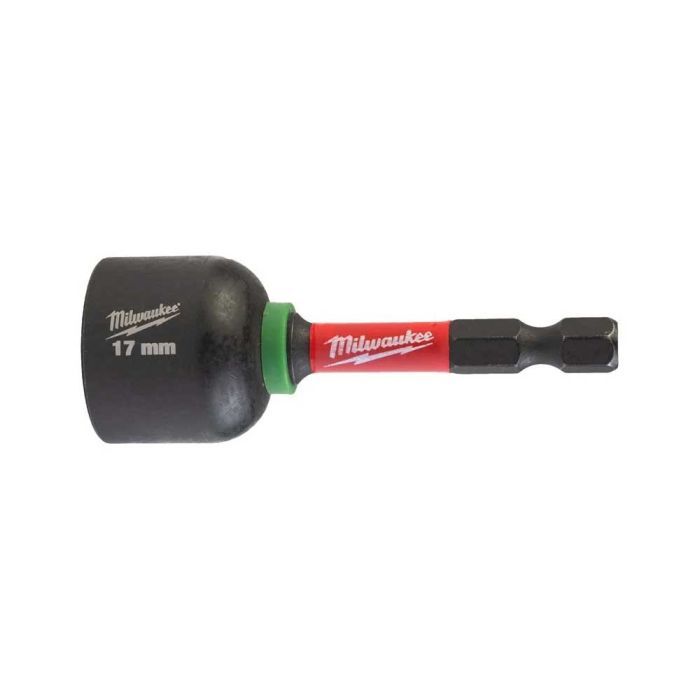 Головка магнитная Milwaukee 1/4", шестигранная, 17 мм Shockwave, ударопрочная (4932492444)