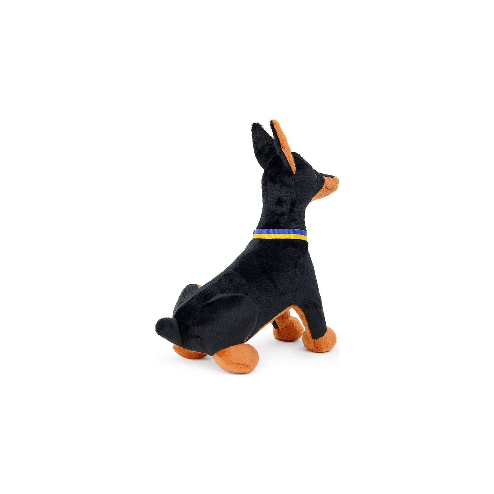 М'яка іграшка WP Merchandise Доберман Зевс у патріотичному ошийнику (FWPPATRIOTDM23BK0) зображення 4