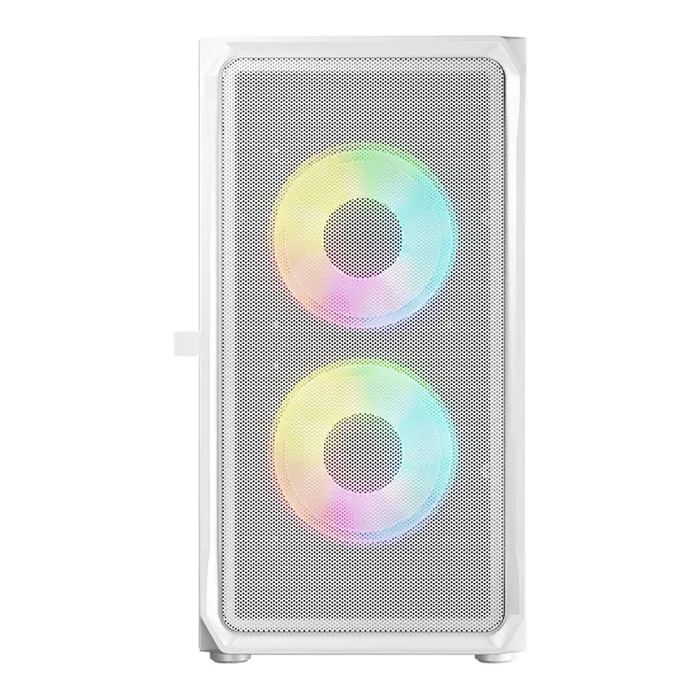 Корпус Logic concept PORTOS MESH+GLASS ARGB fans 3x120mm WHITE (AM-PORTOS-20-0000000-0002) изображение 4