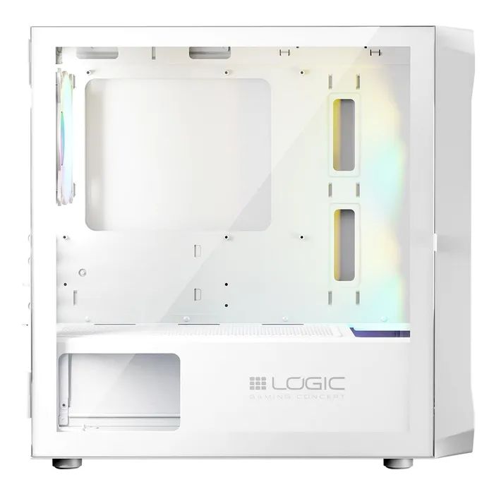 Корпус Logic concept PORTOS MESH+GLASS ARGB fans 3x120mm WHITE (AM-PORTOS-20-0000000-0002) изображение 7