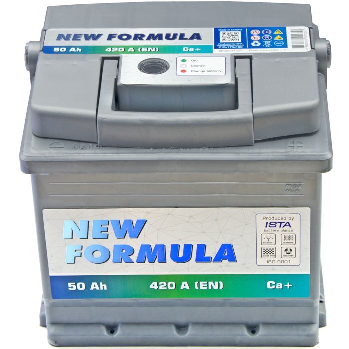 Аккумулятор автомобильный NEW FORMULA 50Ah Ев (-/+) 420EN (5502204209) изображение 2