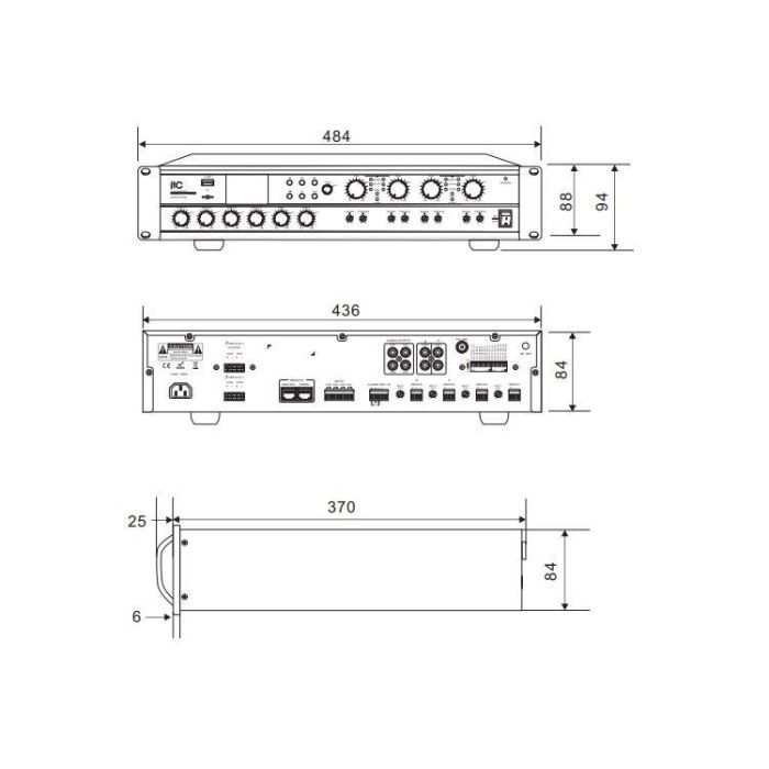 Усилитель ITC 4х120 Вт (T-4120UC) изображение 2