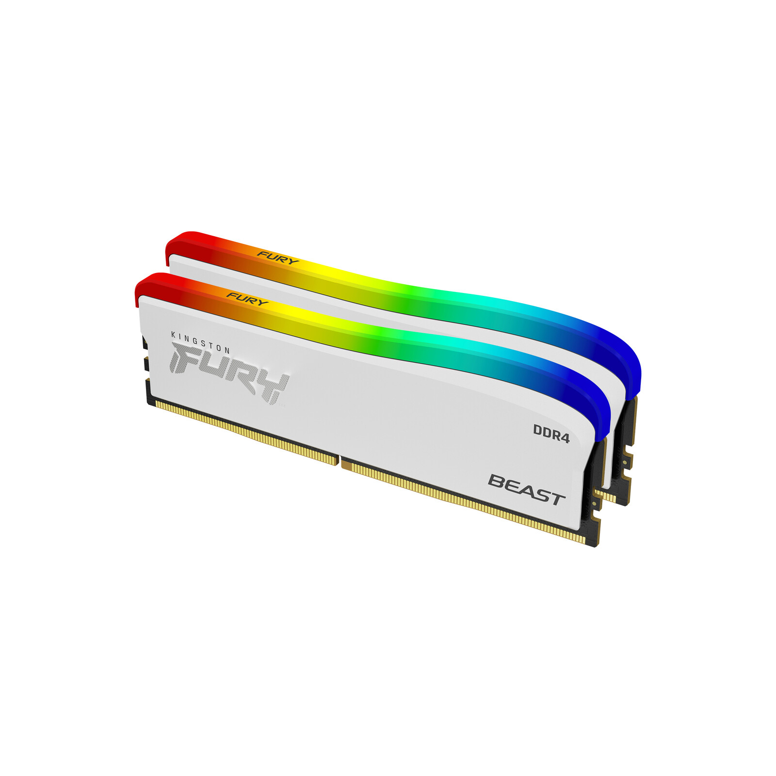 Модуль пам'яті для комп'ютера DDR4 32GB (2x16GB) 3600 MHz Beast White RGB SE Kingston Fury (ex.HyperX) (KF436C18BWAK2/32) зображення 2