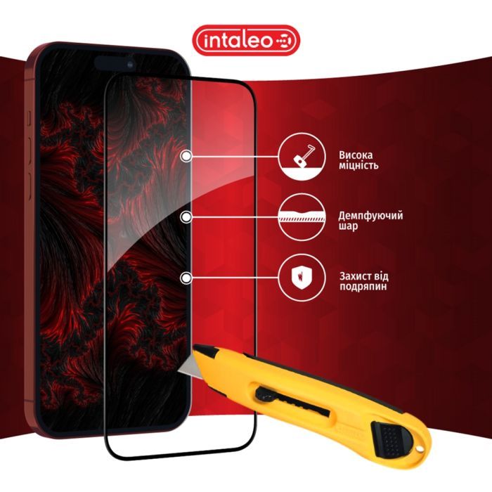 Стекло защитное Intaleo Full Glue Apple iPhone 15 Pro (1283126575440) изображение 5
