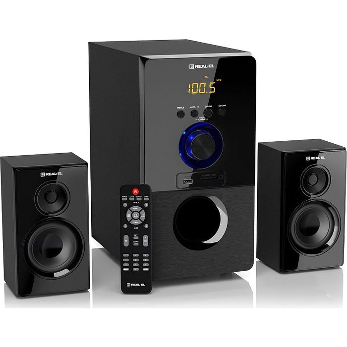 Акустическая система REAL-EL M-555 Black (EL121300013) изображение 3