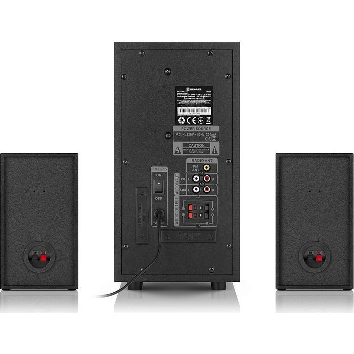 Акустическая система REAL-EL M-555 Black (EL121300013) изображение 4