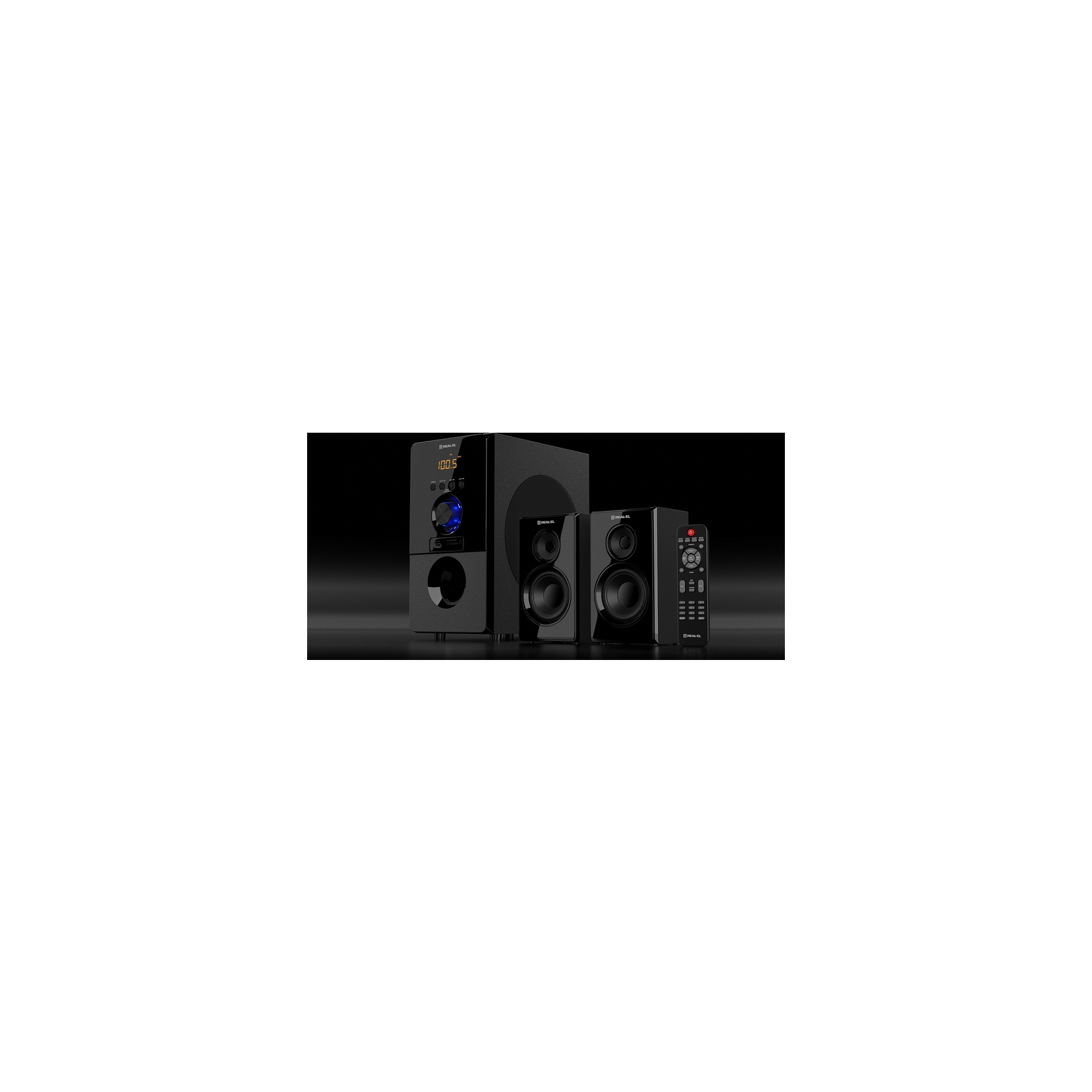Акустична система REAL-EL M-555 Black (EL121300013) зображення 5