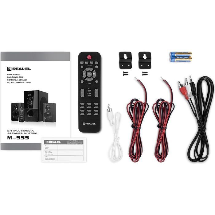 Акустическая система REAL-EL M-555 Black (EL121300013) изображение 6