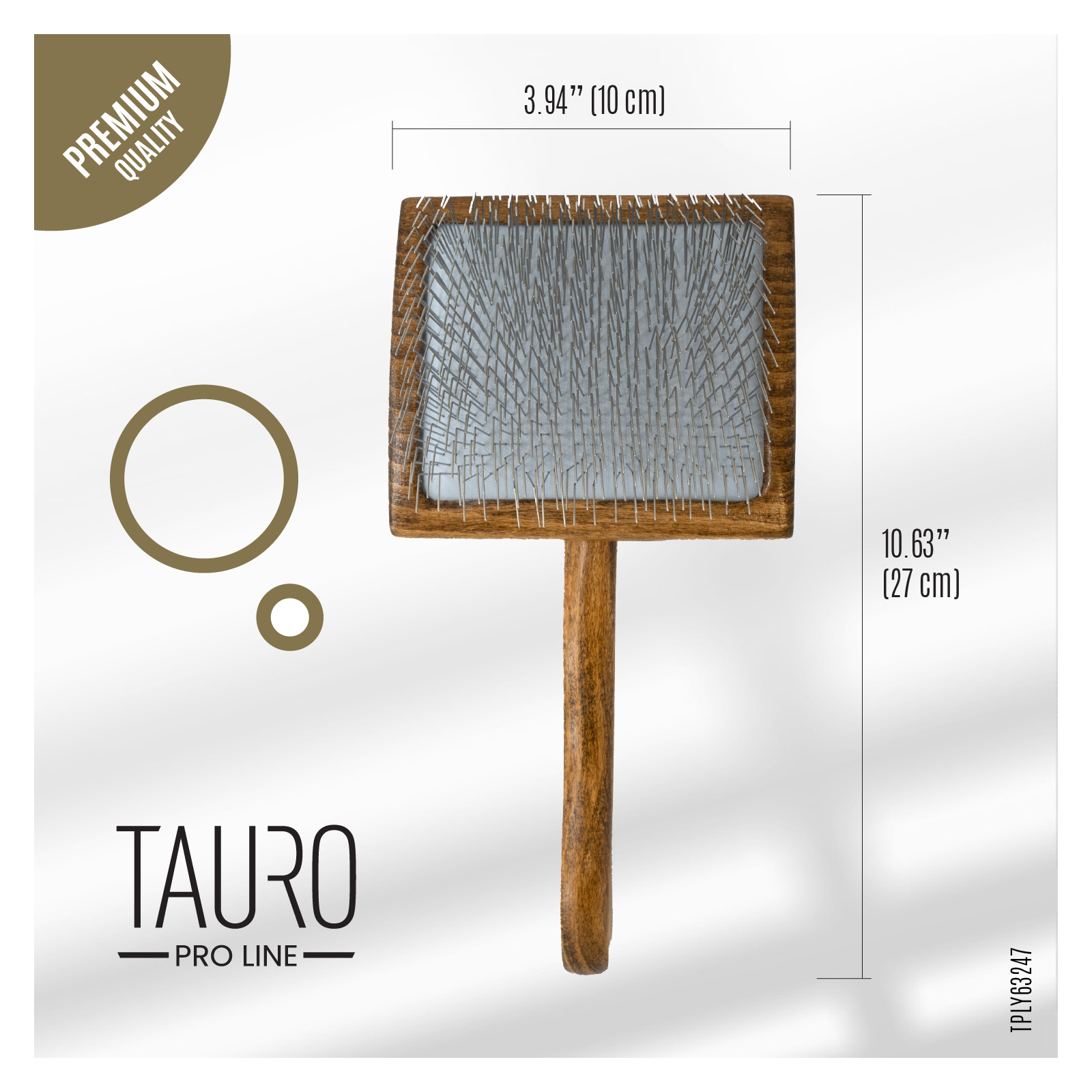 Расческа для животных Tauro Pro Line для собак с длинной или густой шерстью 27х10х2 см (TPLY63247) изображение 3