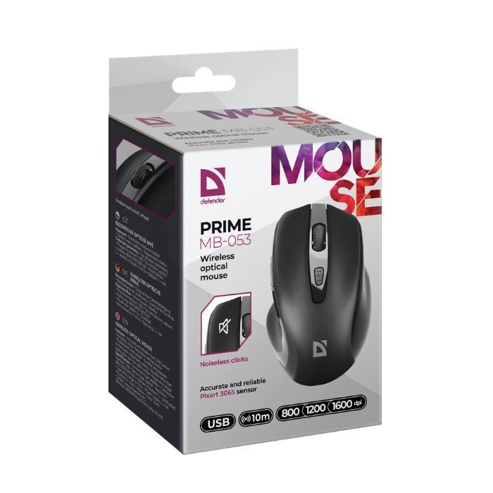 Мышка Defender Prime MB-053 Silent Wireless Red (52052) изображение 5
