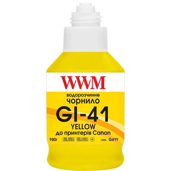 Чернила WWM Canon GI-41, 190г Black pigmented (G41BP) изображение 2