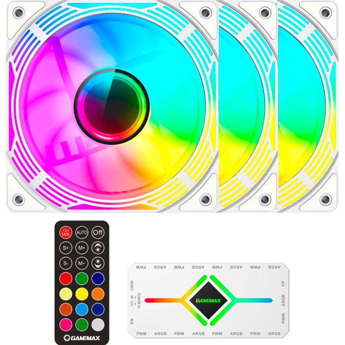 Кулер для корпуса Gamemax KF300 WH