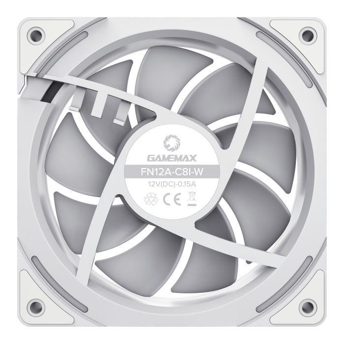 Кулер для корпуса Gamemax KF300 WH изображение 5