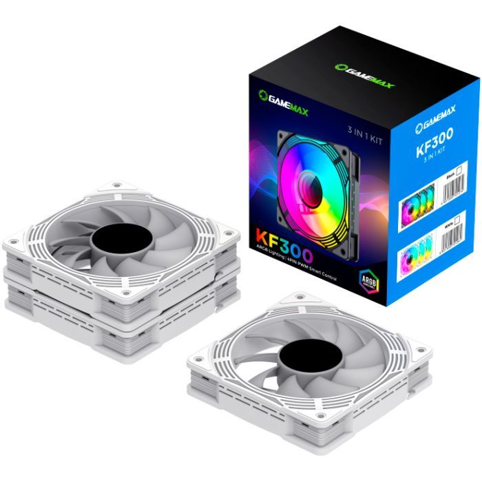 Кулер для корпуса Gamemax KF300 WH изображение 7