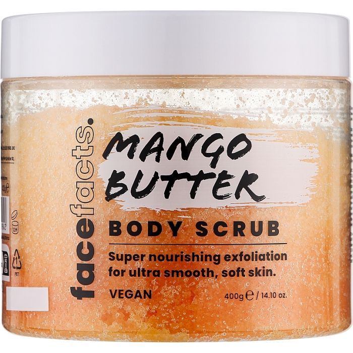 Скраб для тела Face Facts Body Scrub Mango Butter Манговое масло 400 г (5031413929843)