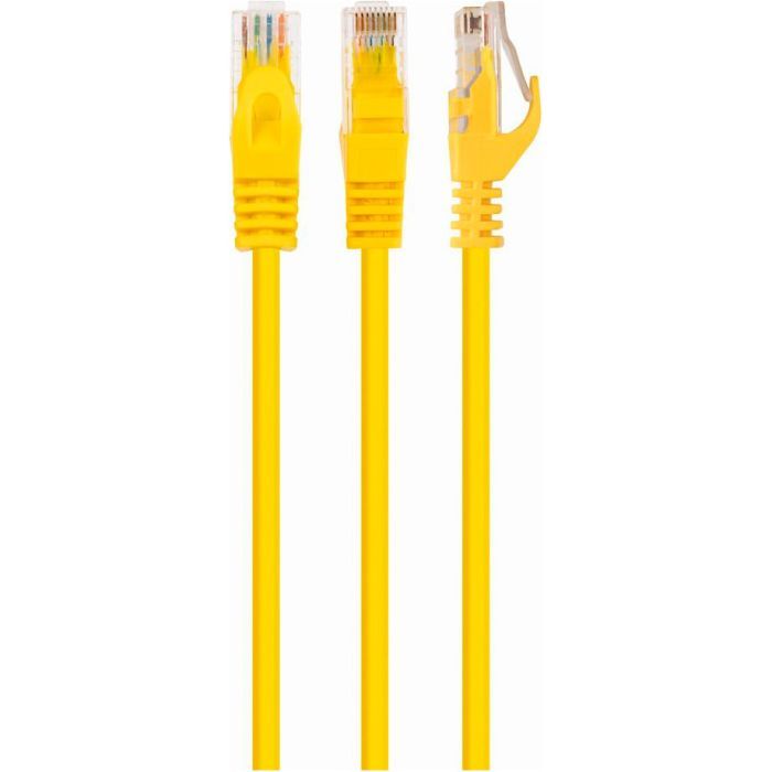Патч-корд 5м UTP cat 6 CCA yellow Cablexpert (PP6U-5M/Y)