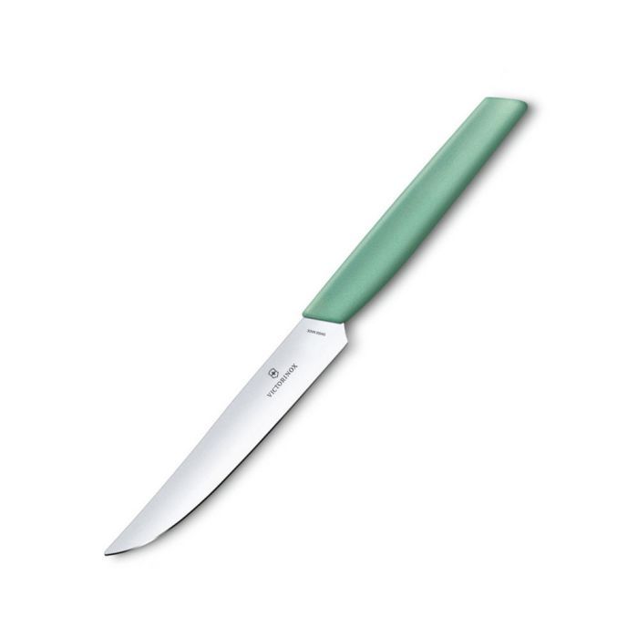 Кухонный нож Victorinox Swiss Modern Steak 12 см Мятний (6.9006.1241) изображение 2