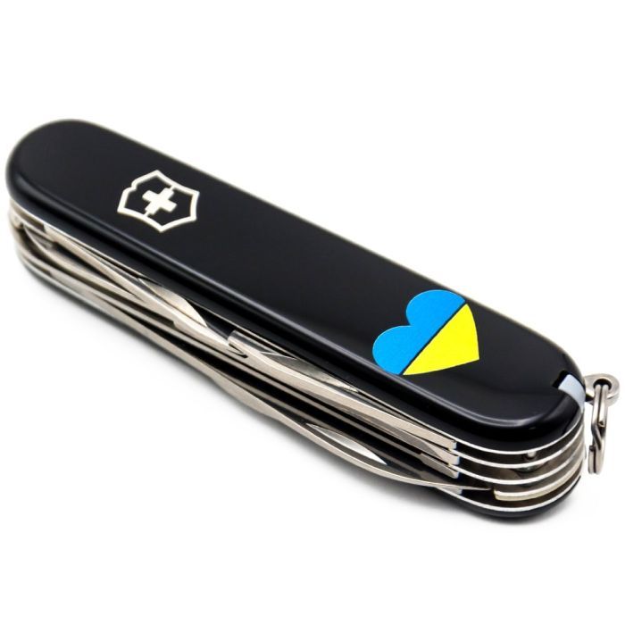 Нож Victorinox Huntsman Ukraine 91 мм Червоно-чорний (1.3713.1.3) изображение 7