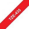 Стрічка для принтера етикеток UKRMARK B-T435P, ламінована, 12мм х 8м, white on red, аналог TZe435 (900784) зображення 3