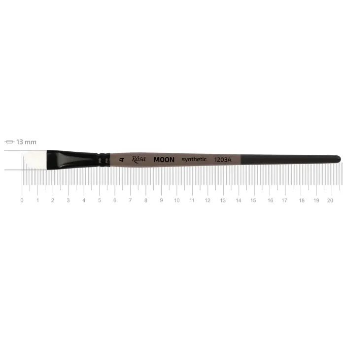 Пензлик для малювання Rosa Синтетика кутова, MOON 1203A, №8 (4823098534204)