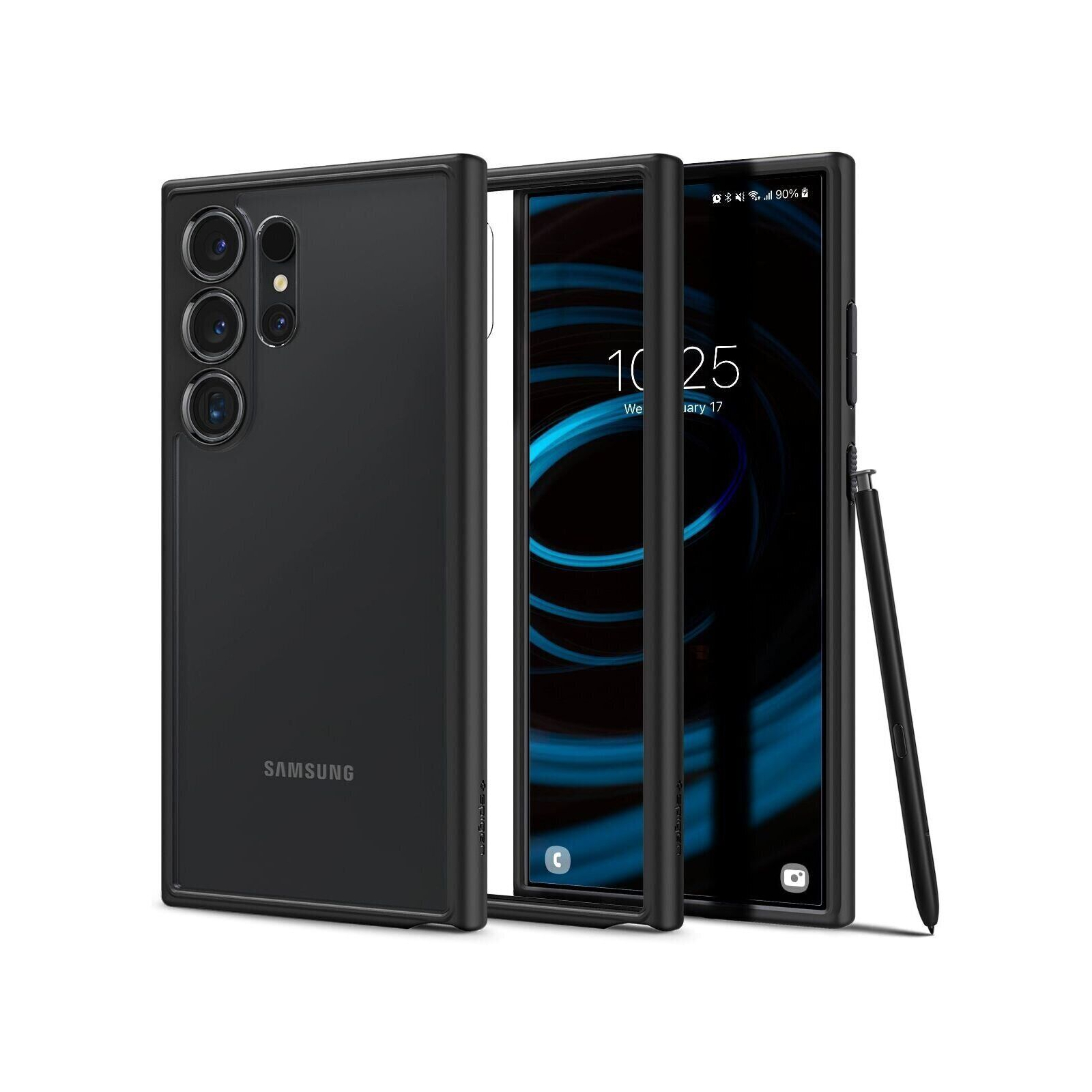 Чехол для мобильного телефона Spigen Samsung Galaxy S24 Ultra Ultra Hybrid Matte Black (ACS07295) изображение 11