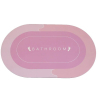Коврик для ванной Stenson суперпоглощающий 50 х 80 см овальный розовы (R30940 pink) изображение 3